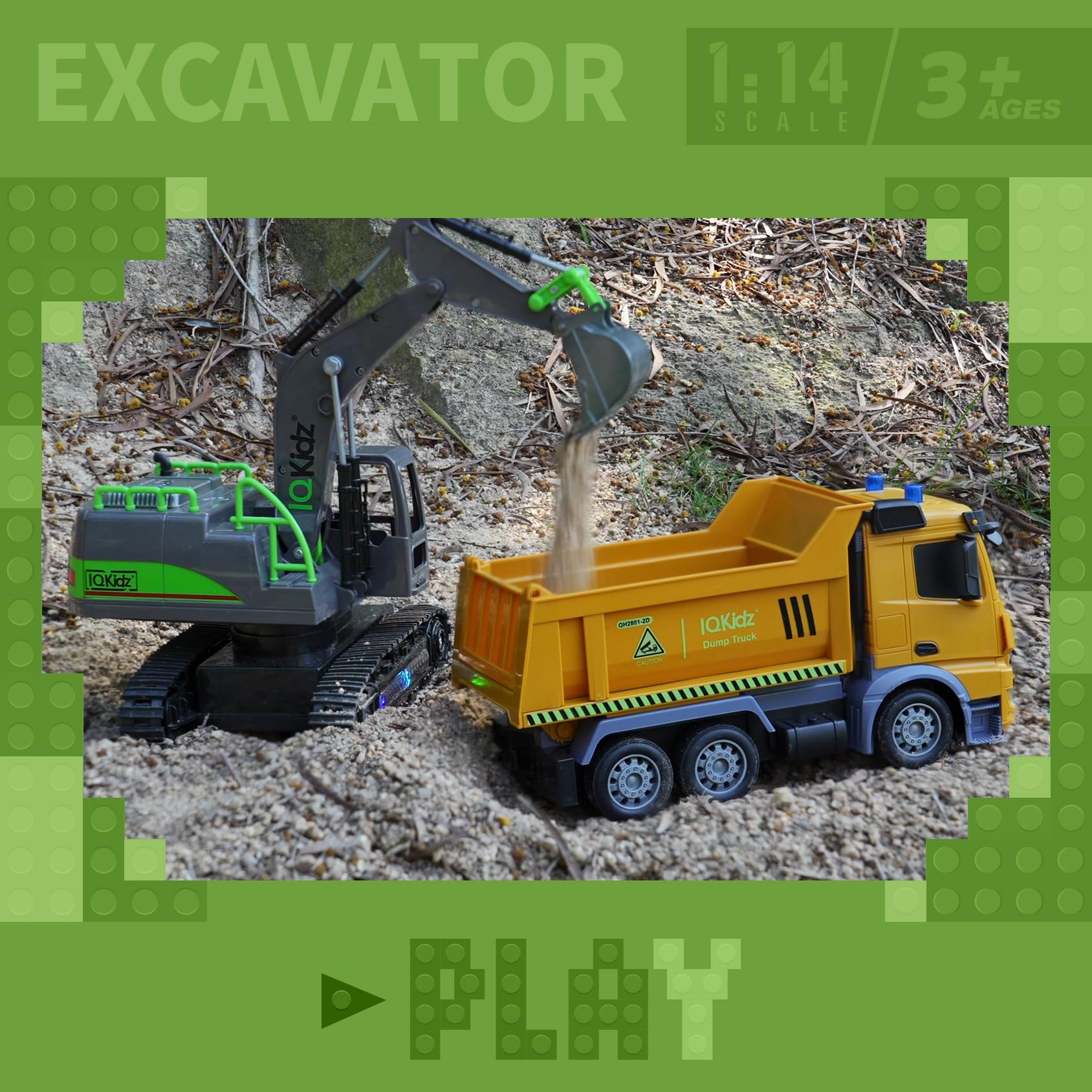 Excavadora de Control Remoto IQKidz para Niños de 4 a 7 - Imagen 5