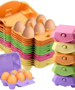 Cajas de Huevos Medianos de Media Docena de Color 20