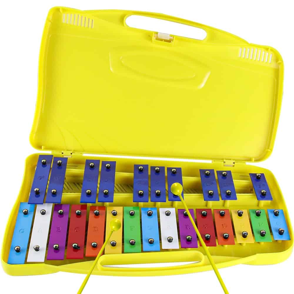Xilófono Eavnbaek de 25 Notas, Glockenspiel Xilófono para