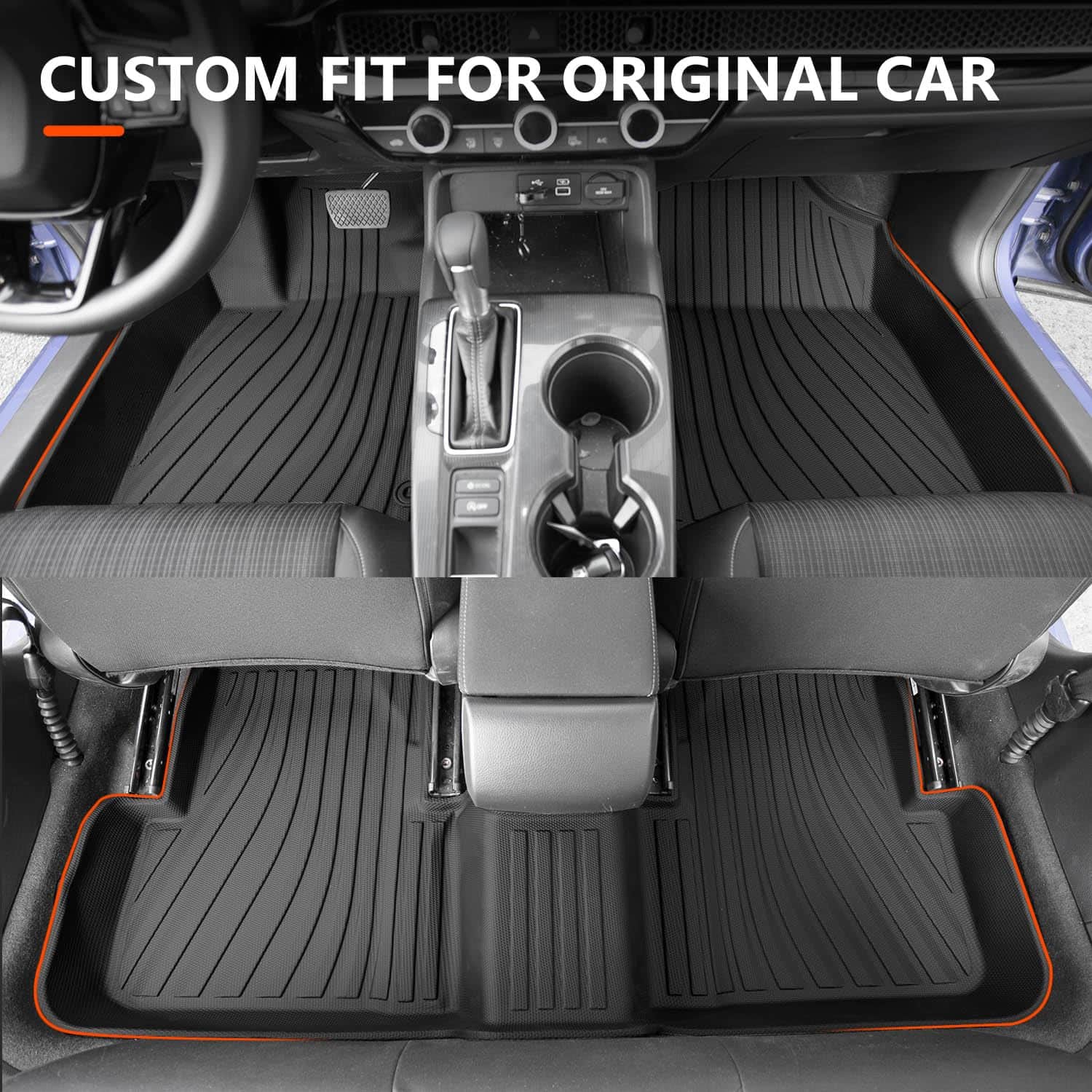 Tapete para piso powoq Compatible con Honda Civic Hatchback - Imagen 6