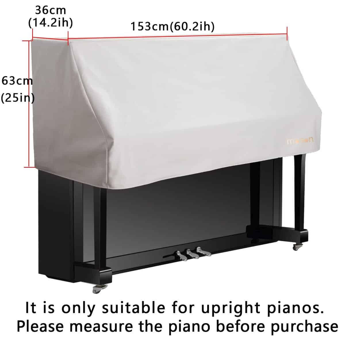 Cubierta para Teclado de Piano Mooson Mantén Seguro tu - Imagen 5