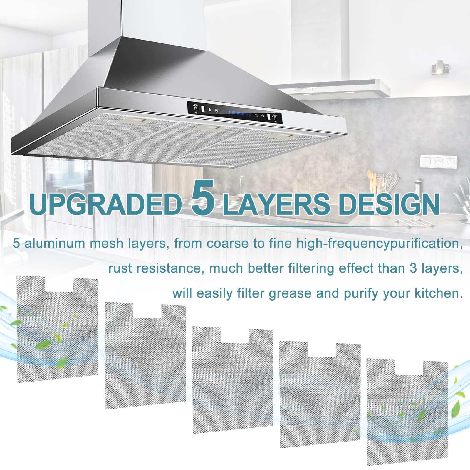 Filtro para Campana Extractora W10169961A 3 Piezas - Imagen 4