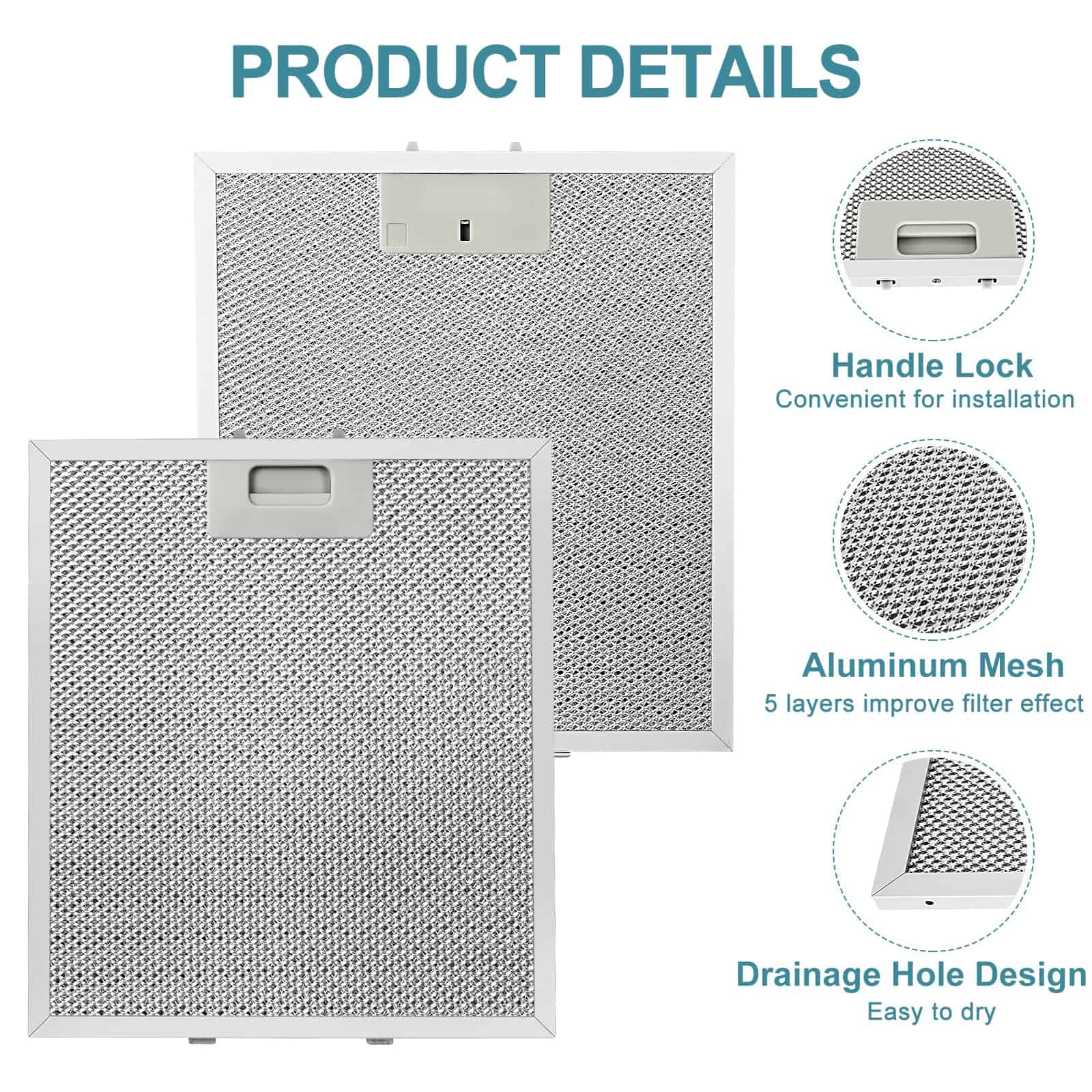 Filtro para Campana Extractora W10169961A 3 Piezas - Imagen 5