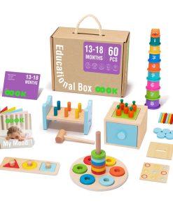 Juguetes Montessori para 1 Año, Set Educativo de 8 en 1