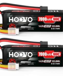 Batería LiPo HOOVO 4S 14.8V 7000mAh 100C con Placas