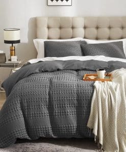 Juego de Funda de Edredón de Ondas de Gofre Ivellow 100%