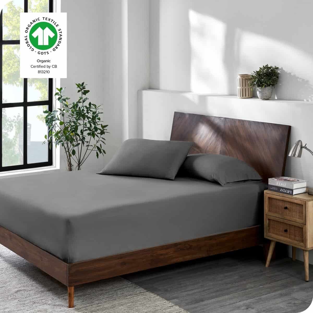 Sábana Ajustable de Jersey de Algodón Orgánico 100% de Bare - Imagen 7