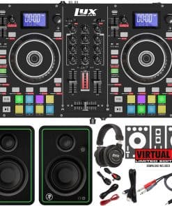 Controlador de DJ Portátil de 2 Cubiertas LyxJam, Consola
