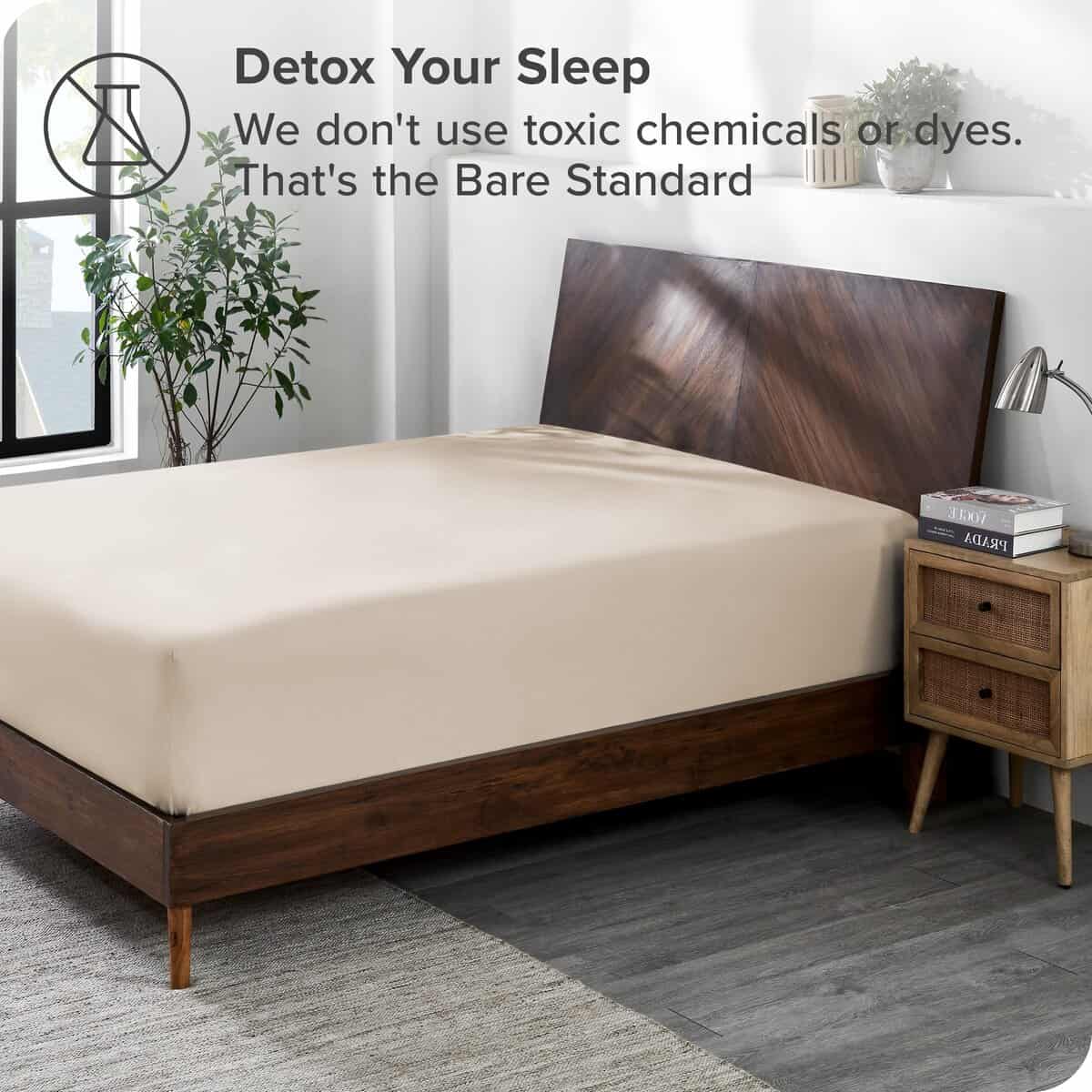Sábana Ajustable de Jersey de Algodón 100% Orgánico Bare - Imagen 3