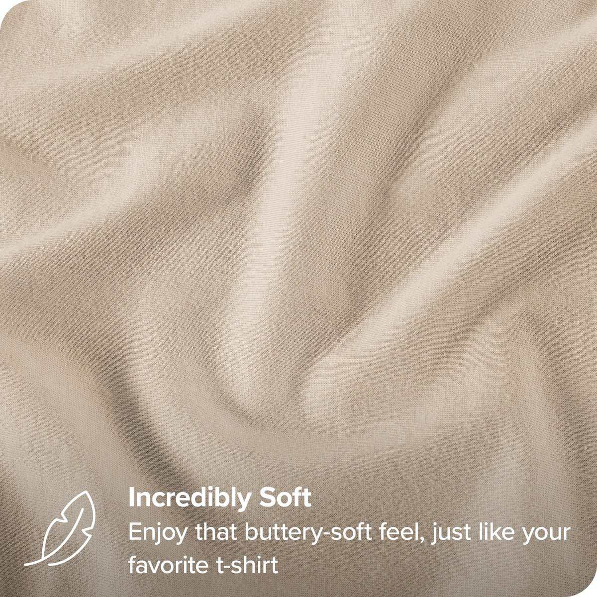 Juego de funda de edredón de algodón orgánico -Arena - Imagen 3