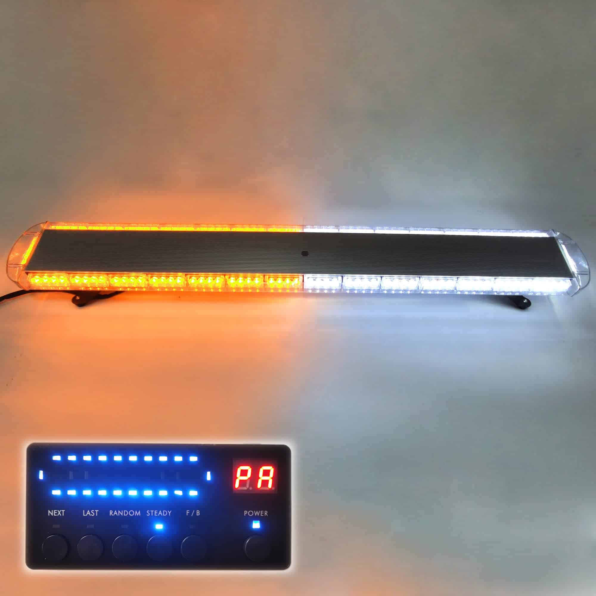 CFLMYYXGS 12V-24V 55" Pulgadas Luces Ámbar-Blancas 104 LED