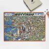Rompecabezas de mapa de Buffalo de 1982 de 1000 piezas para