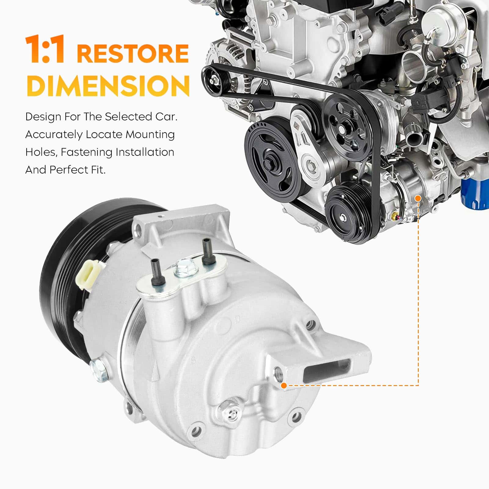 Compresor de Aire Acondicionado y Embrague -1 6512783 - Imagen 4