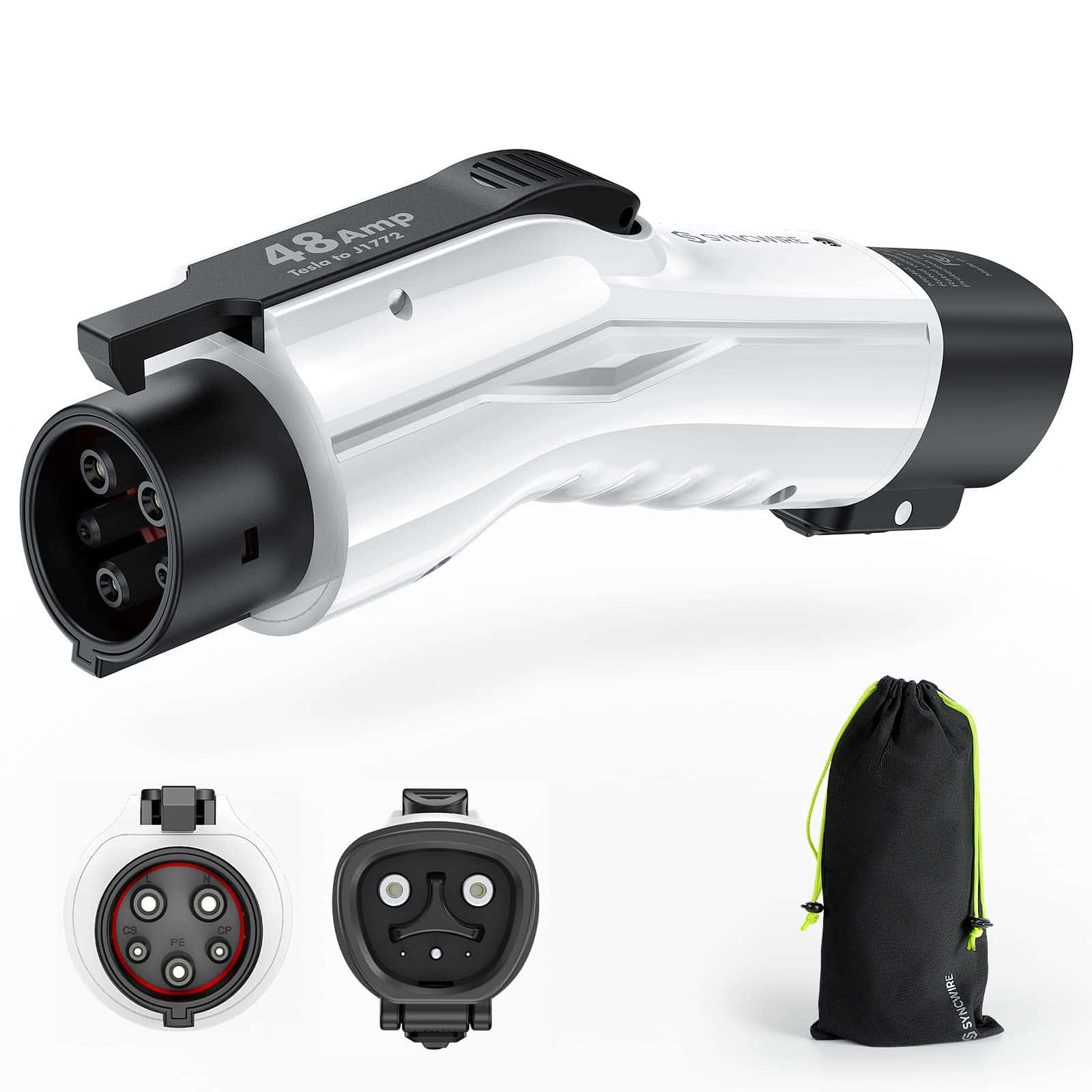 Adaptador Tesla a J1772 para PHEVs y EVs, 48A/250V AC,