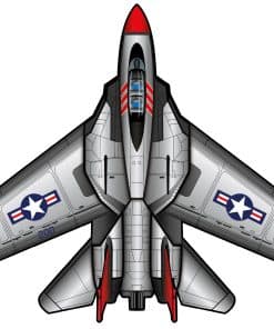 Cometa de Nylon Supersized Fighter Jet WindNSun con Cabina