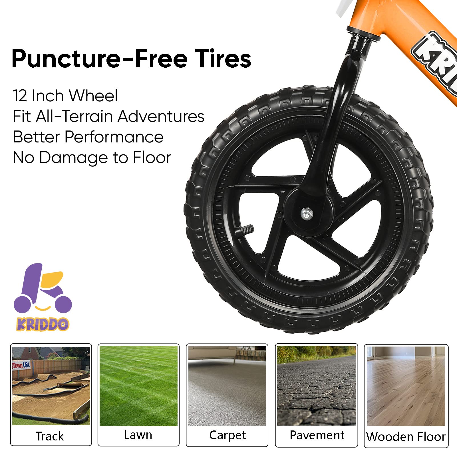 Bicicleta de Equilibrio para Niños KRIDDO, Edad 18 Meses a - Imagen 7