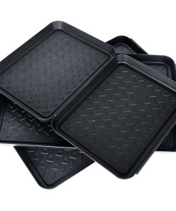 AKOLAFE 6 Pack Bandeja de Plástico para Botas para Entrada