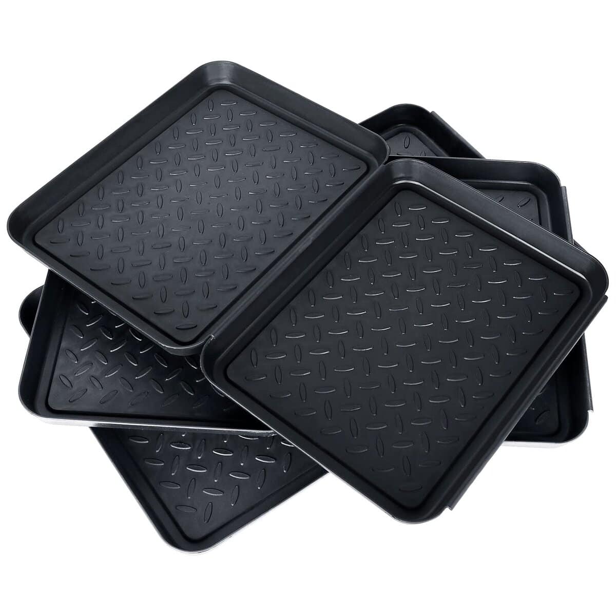 AKOLAFE 6 Pack Bandeja de Plástico para Botas para Entrada