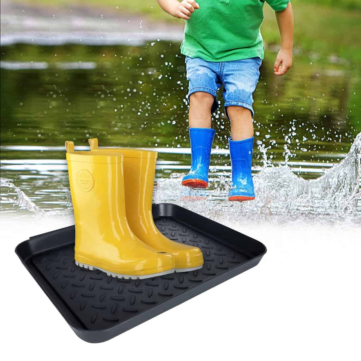 AKOLAFE 6 Pack Bandeja de Plástico para Botas para Entrada - Imagen 5