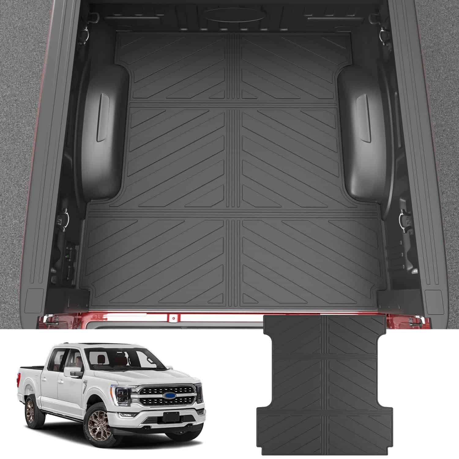 powoq Cubierta de Cama de Camión Compatible con Ford F150