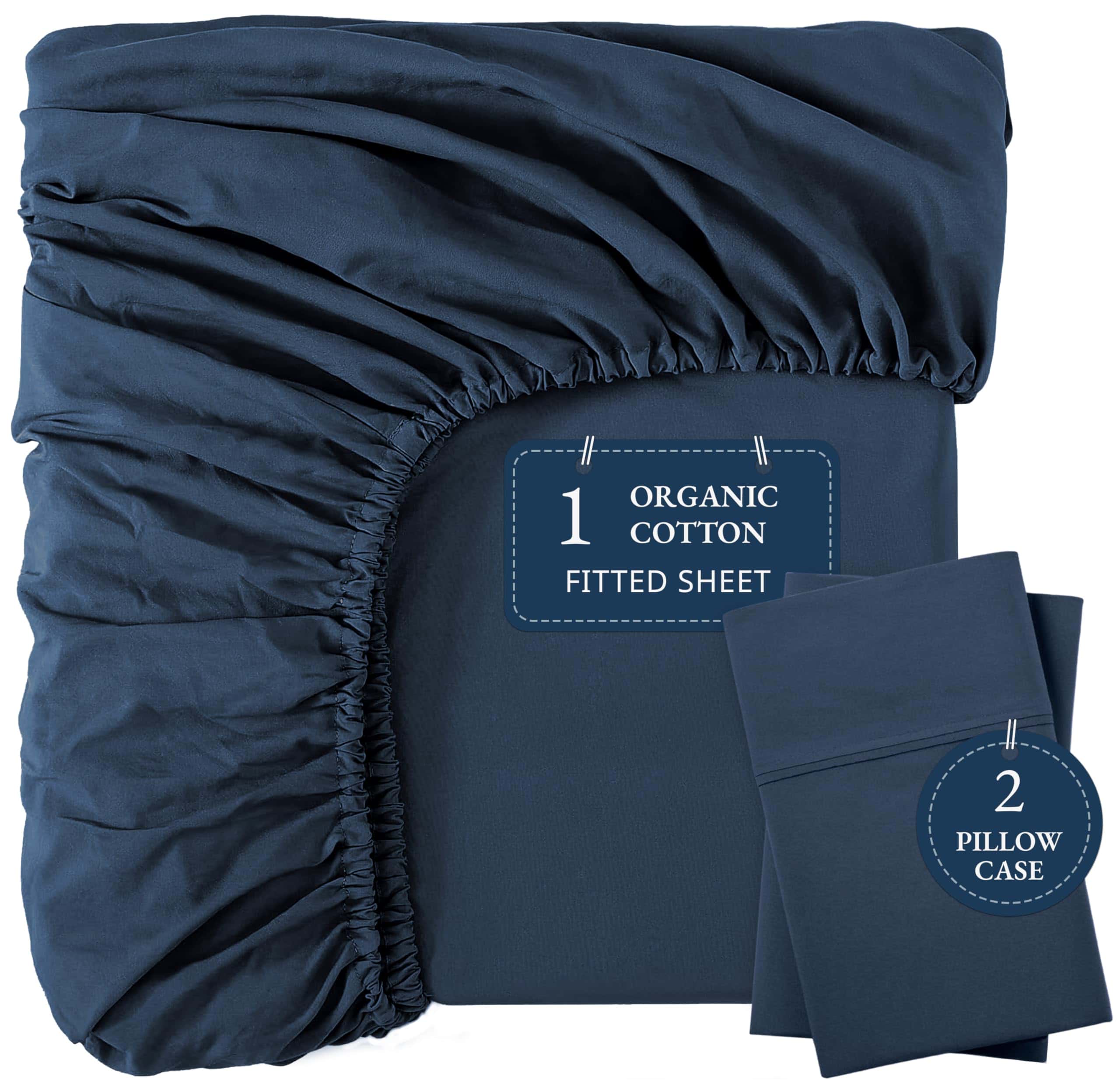 Juego de sábana ajustable King Size LANE LINEN, 100%