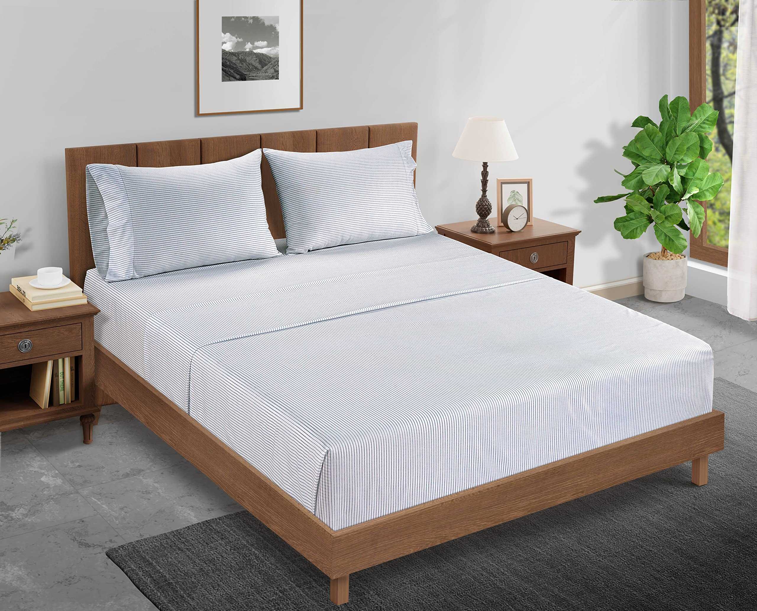 Juego de sábana ajustable LANE LINEN 100% algodón orgánico - Imagen 3