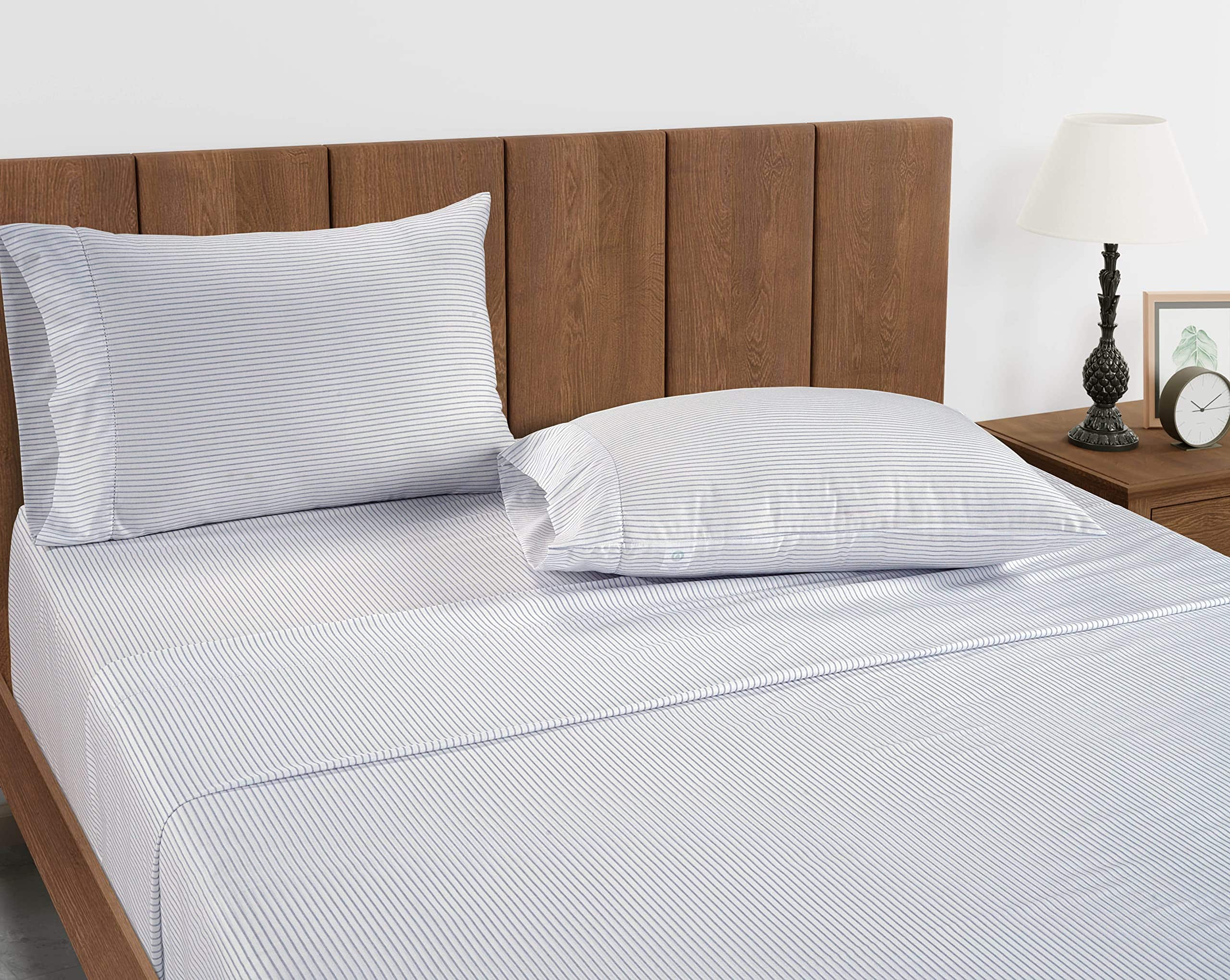 Juego de sábana ajustable LANE LINEN 100% algodón orgánico - Imagen 4