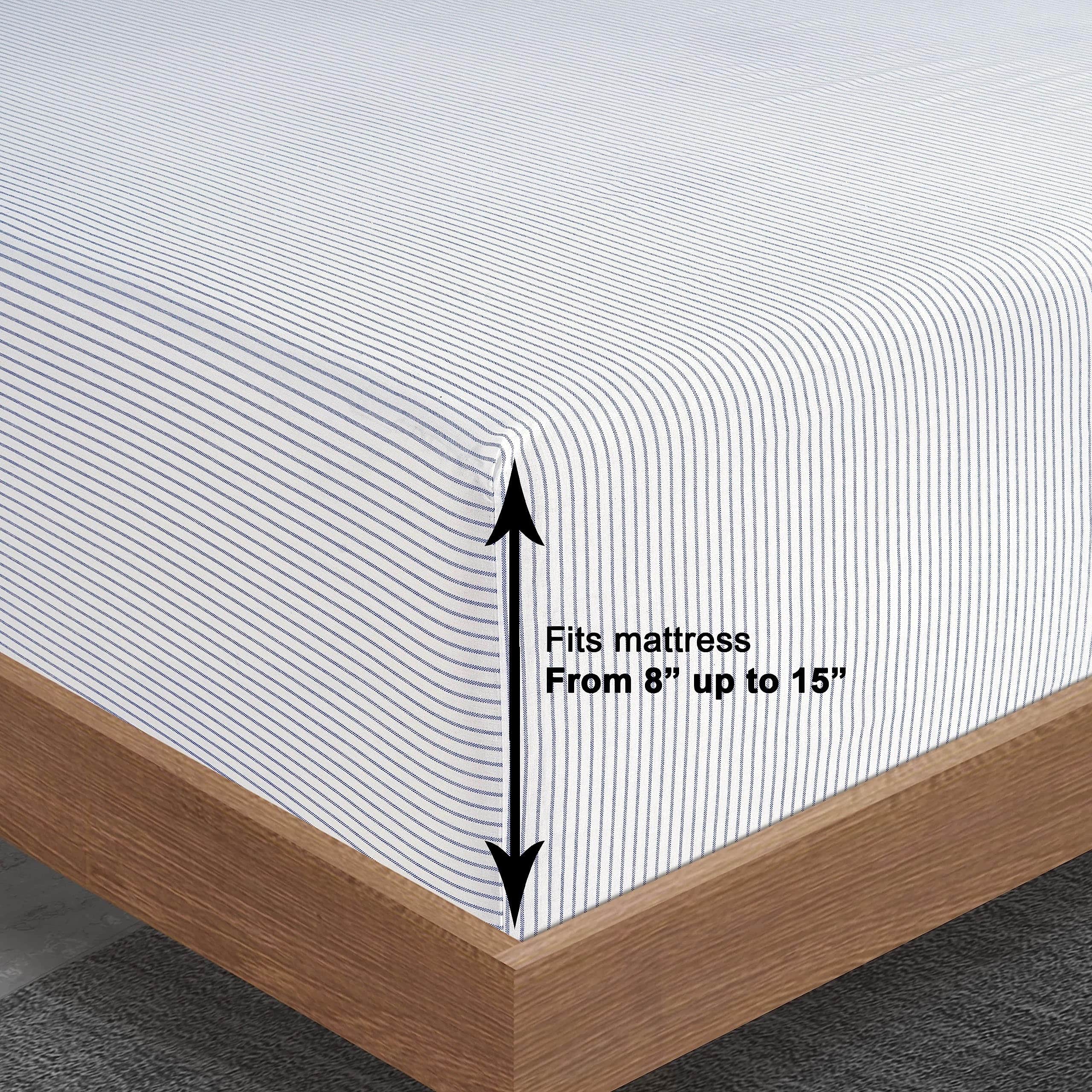 Juego de sábana ajustable LANE LINEN 100% algodón orgánico - Imagen 5