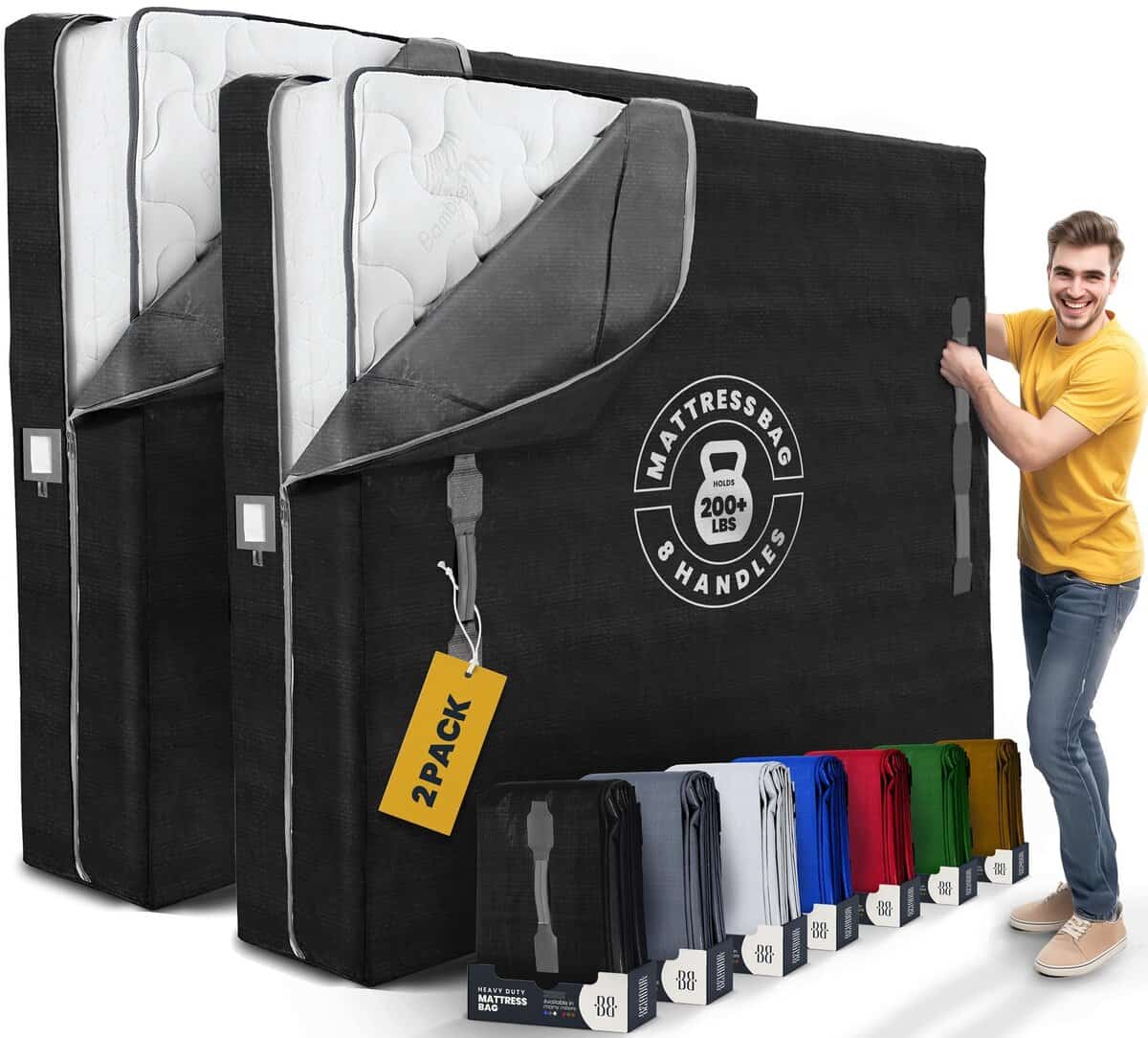 Bolsas de Colchón para Mudanzas con 8 Asas Full XL -