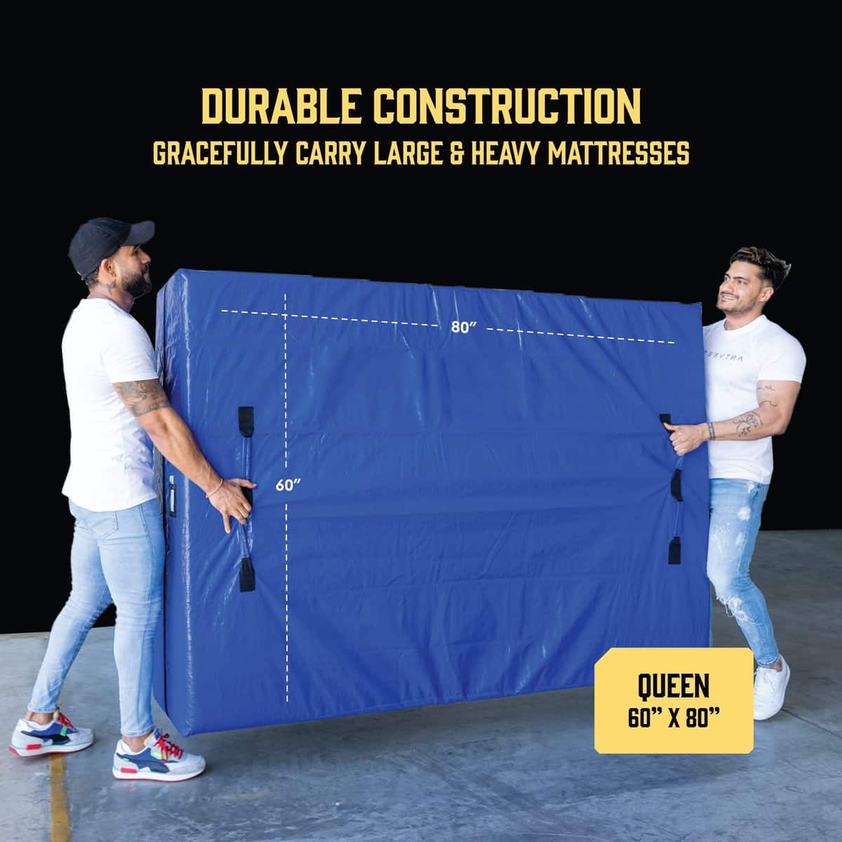 Bolsas de colchón para mudanzas con 8 asas - Tamaño Queen - - Imagen 6