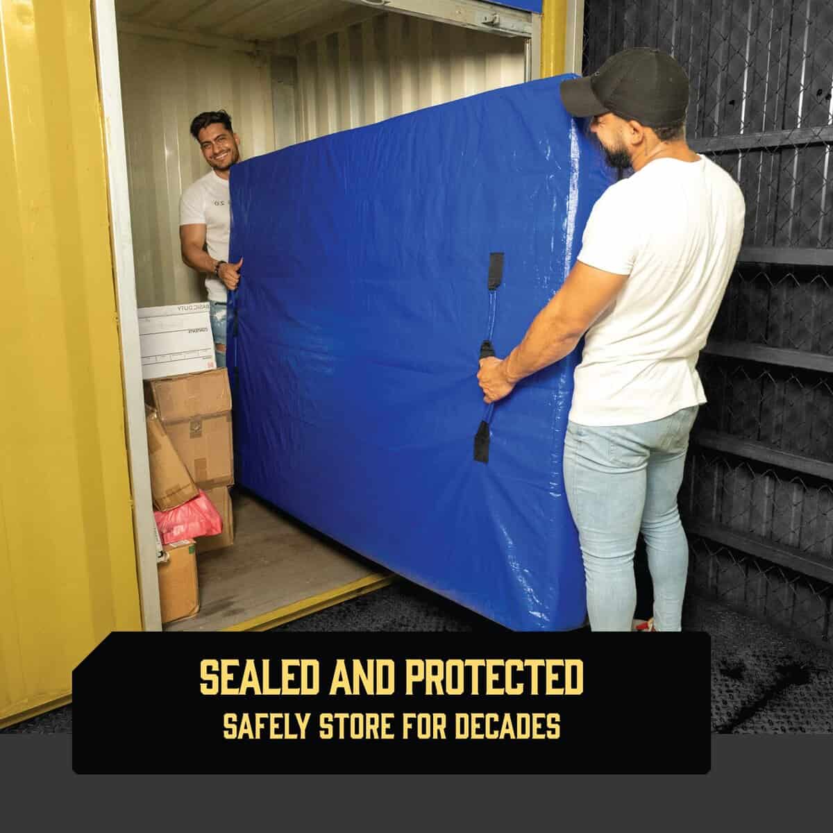 Bolsas de colchón para mudanzas con 8 asas - Tamaño Queen - - Imagen 8