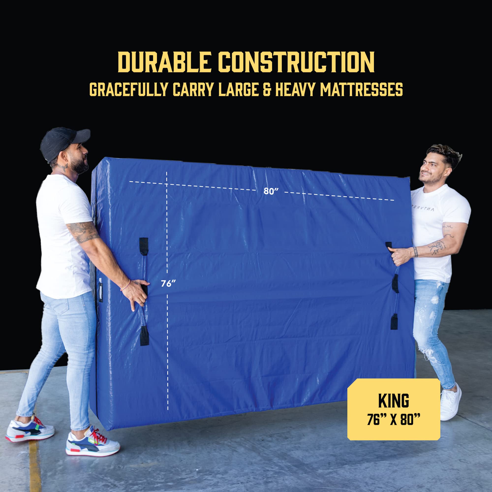 Bolsas de colchón para mudanza con 8 asas King - Paquete de - Imagen 5