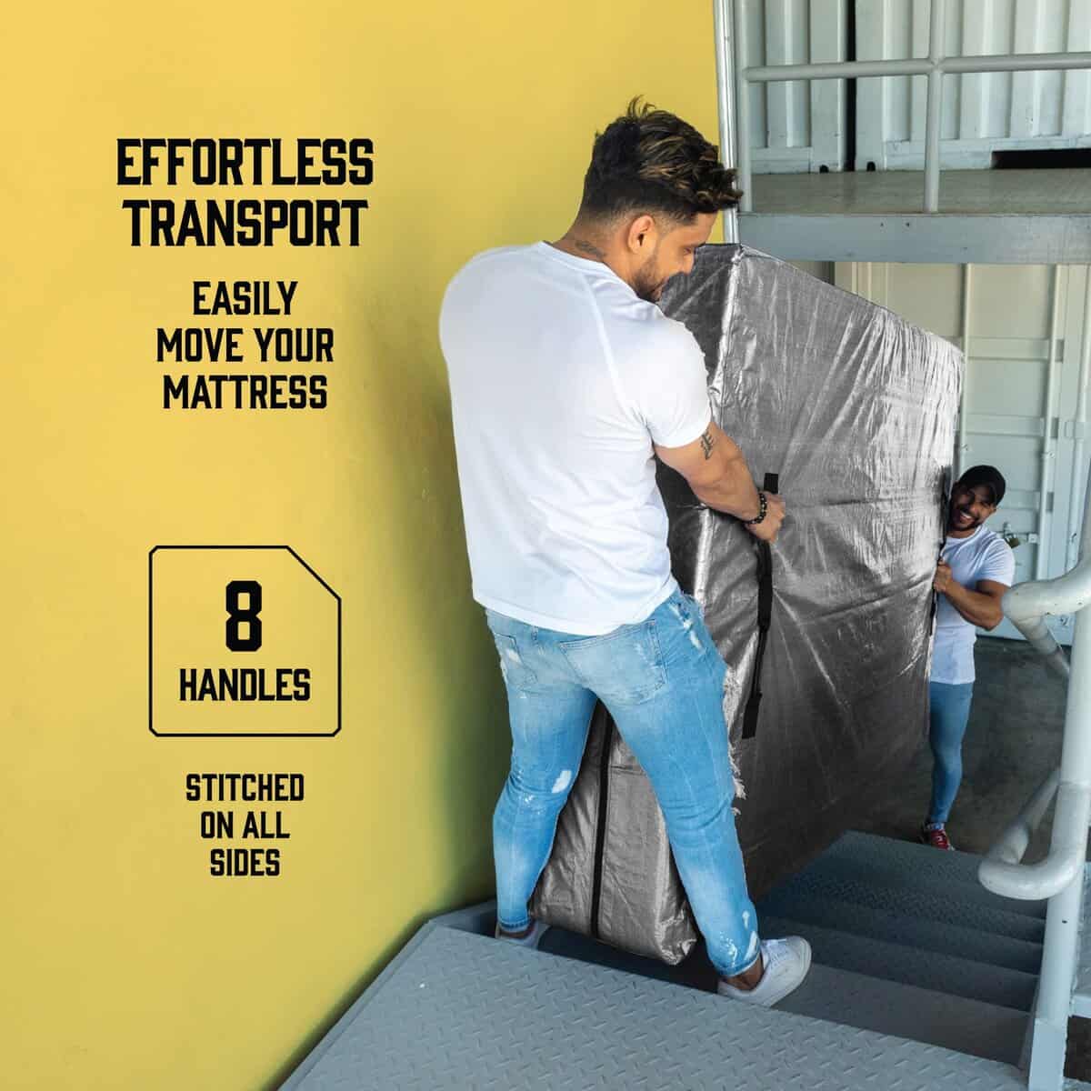 Bolsas de Colchón para Mudanza con 8 Asas Cali King - - Imagen 4