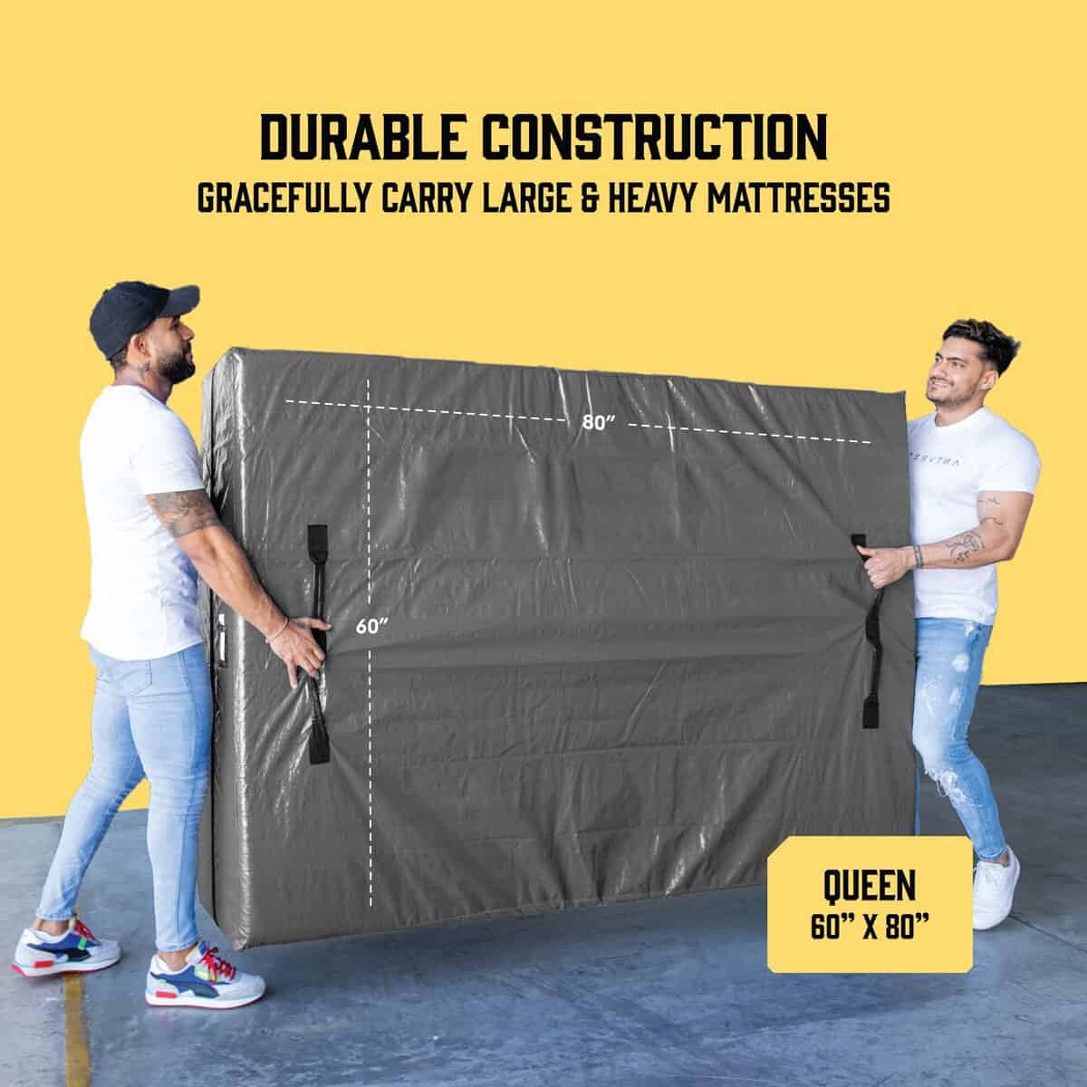 Bolsas para colchón para mudanzas con 8 asas - Tamaño Queen - Imagen 5