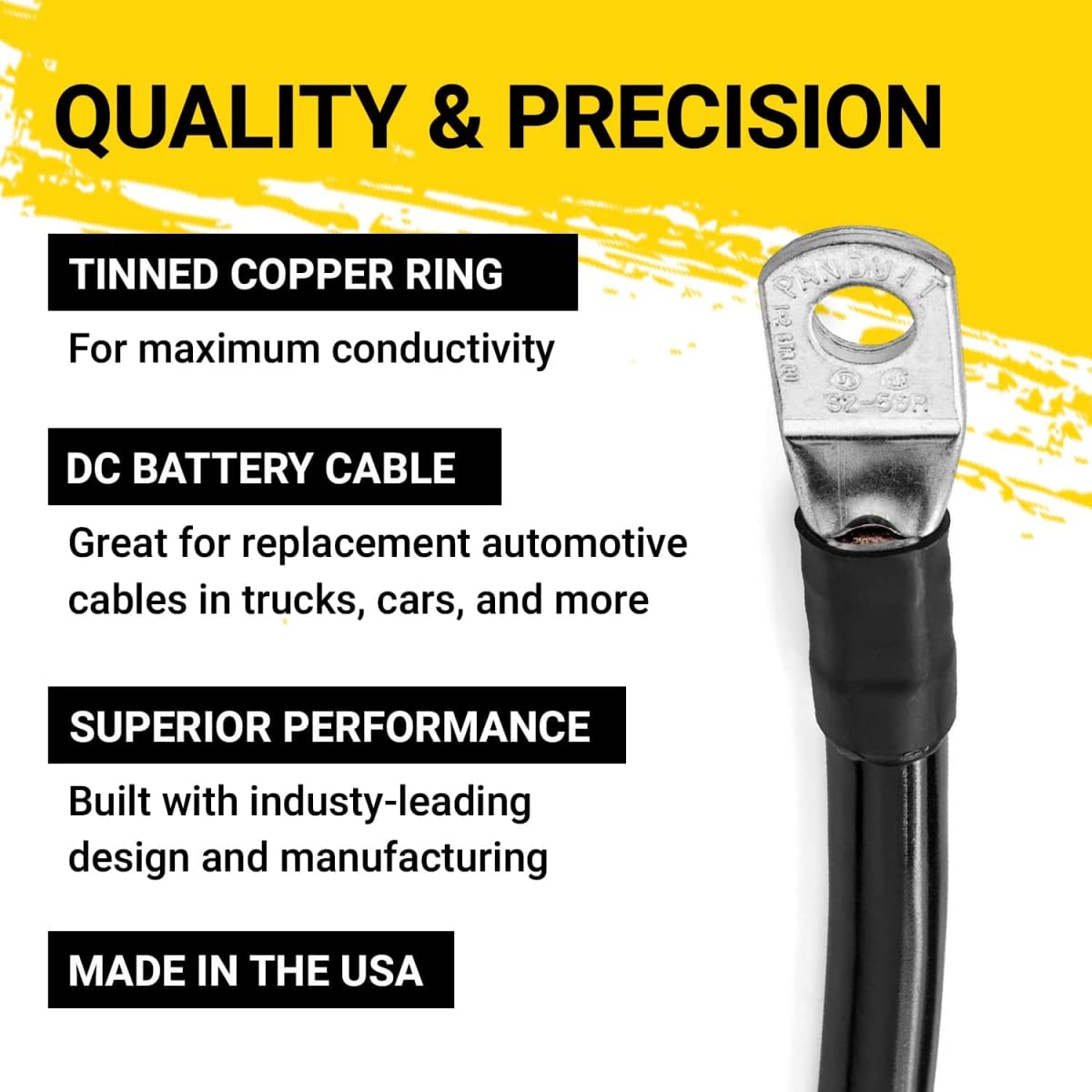 Cable de batería Spartan Power Rojo de 8 pies 2/0 AWG, - Imagen 5