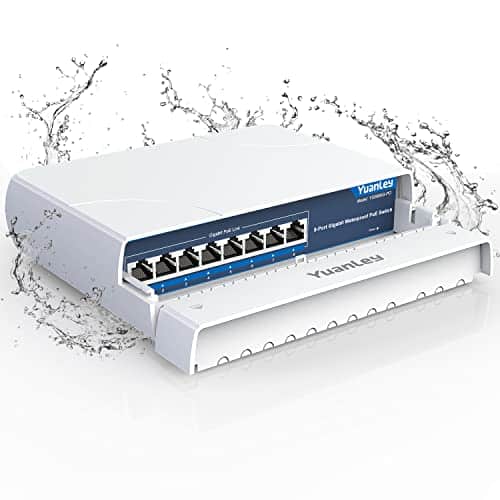 Switch PoE Gigabit de 8 Puertos YuanLey - Impermeable para