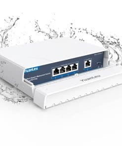 YuanLey Switch PoE de 4 Puertos Gigabit - Switch de Red No