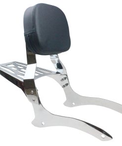 YHMOTO Sissy Bar Backrest + Luggage Rack - B-Cromo)
