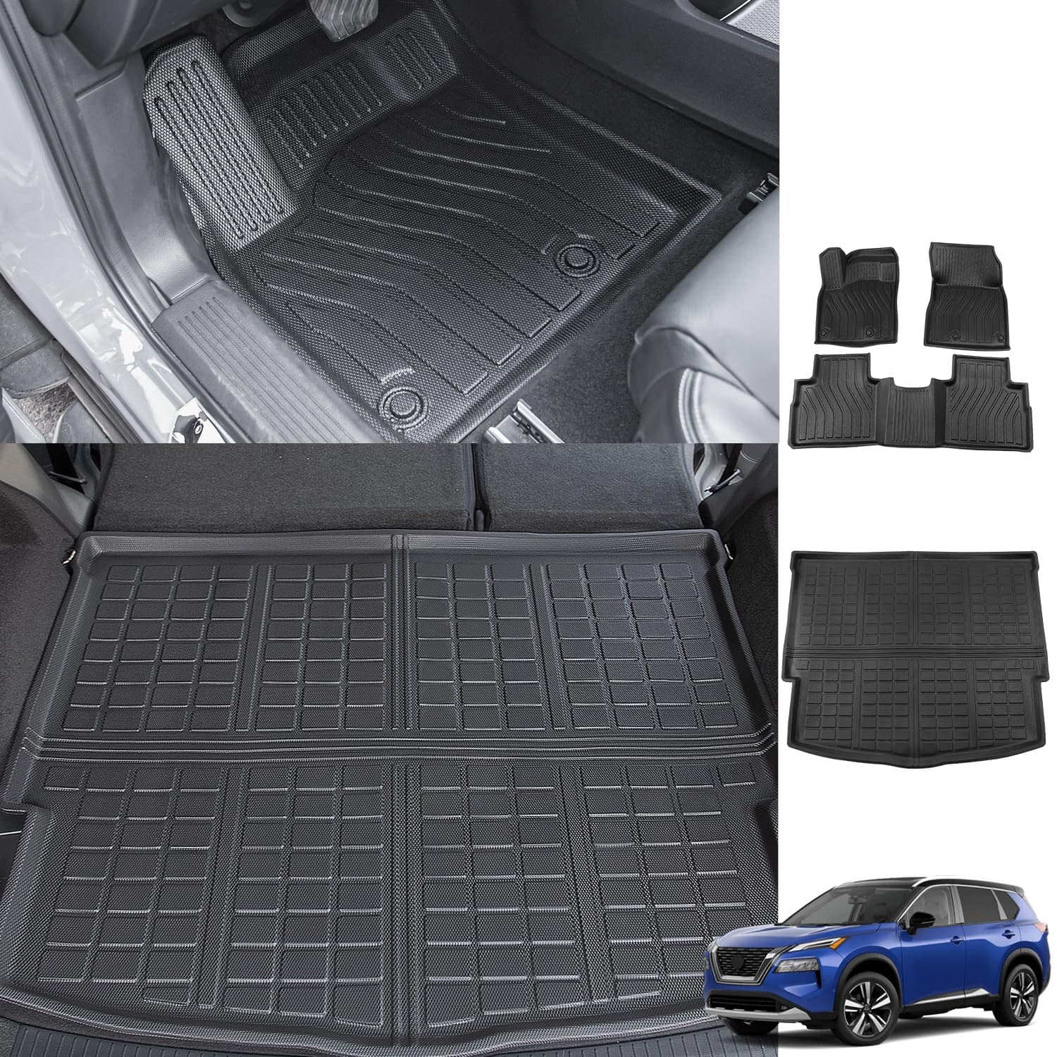 Tapete para el piso Compatible con Nissan Rogue 2021-2024