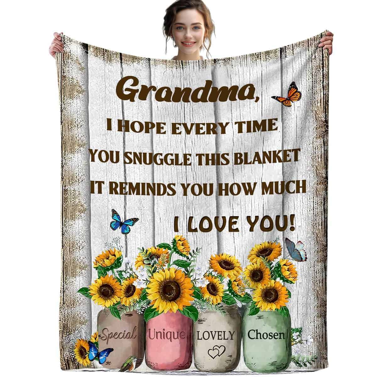 XeaGiasy Manta de Abuela Regalos del Día de la Madre