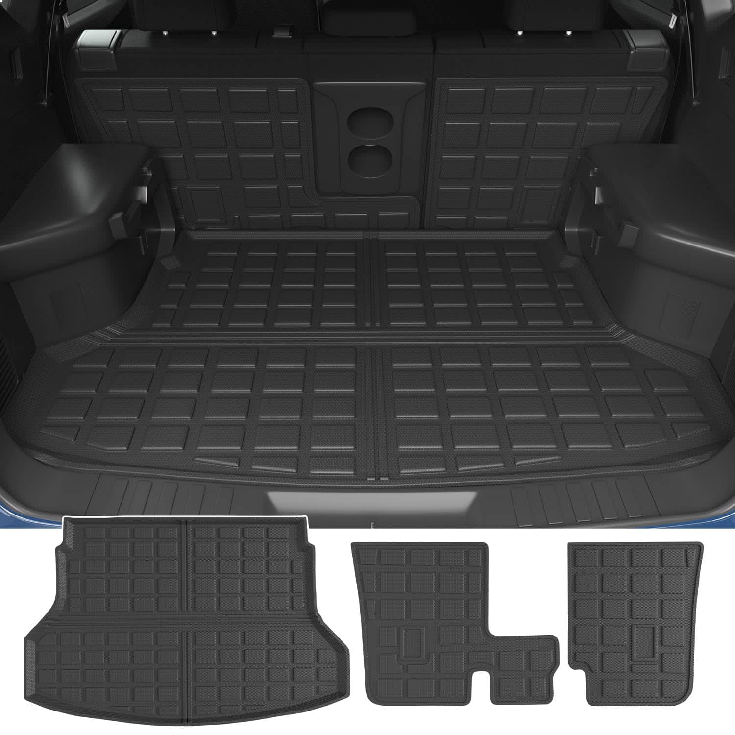 Tapete de maletero powoq Compatible con Nissan Rogue SV S