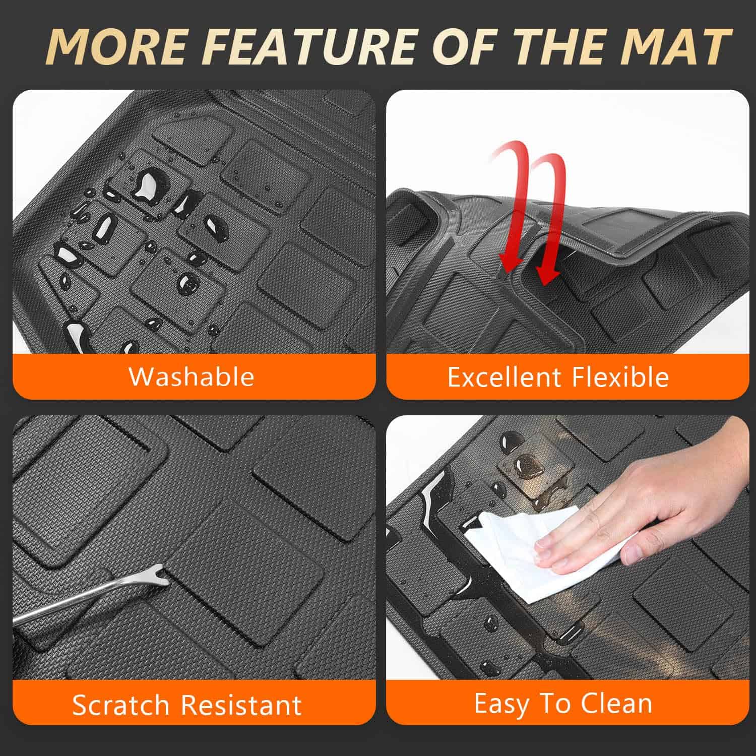 Tapete de maletero powoq Compatible con Nissan Rogue SV S - Imagen 6