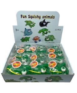 Juguete WARM FUZZY Full Case (12) Alligator Squishy de Ojos