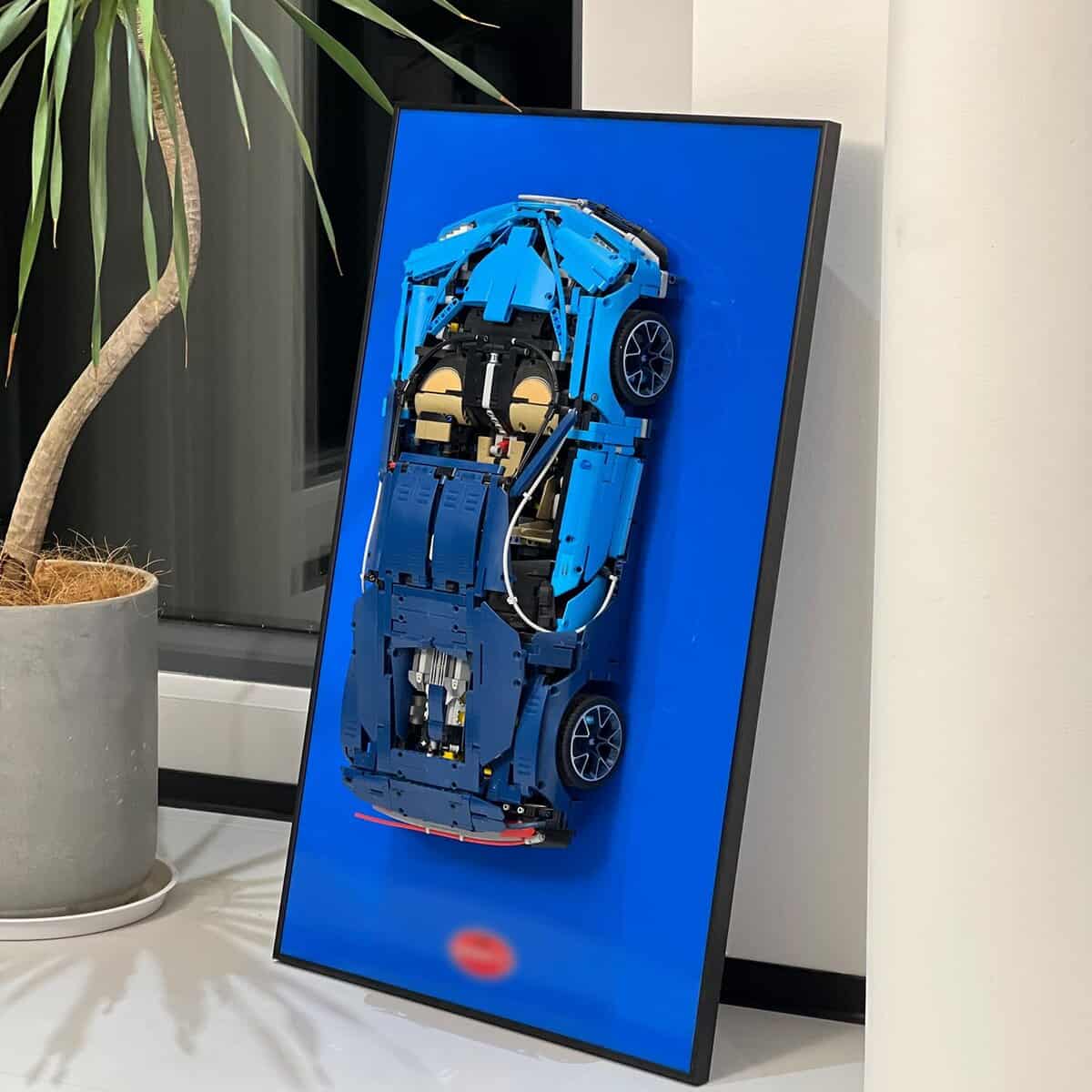 Tablero de exhibición iLuane para Lego -Azul