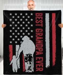 Manta Personalizada Mejor Abuelo del Mundo - Regalo para