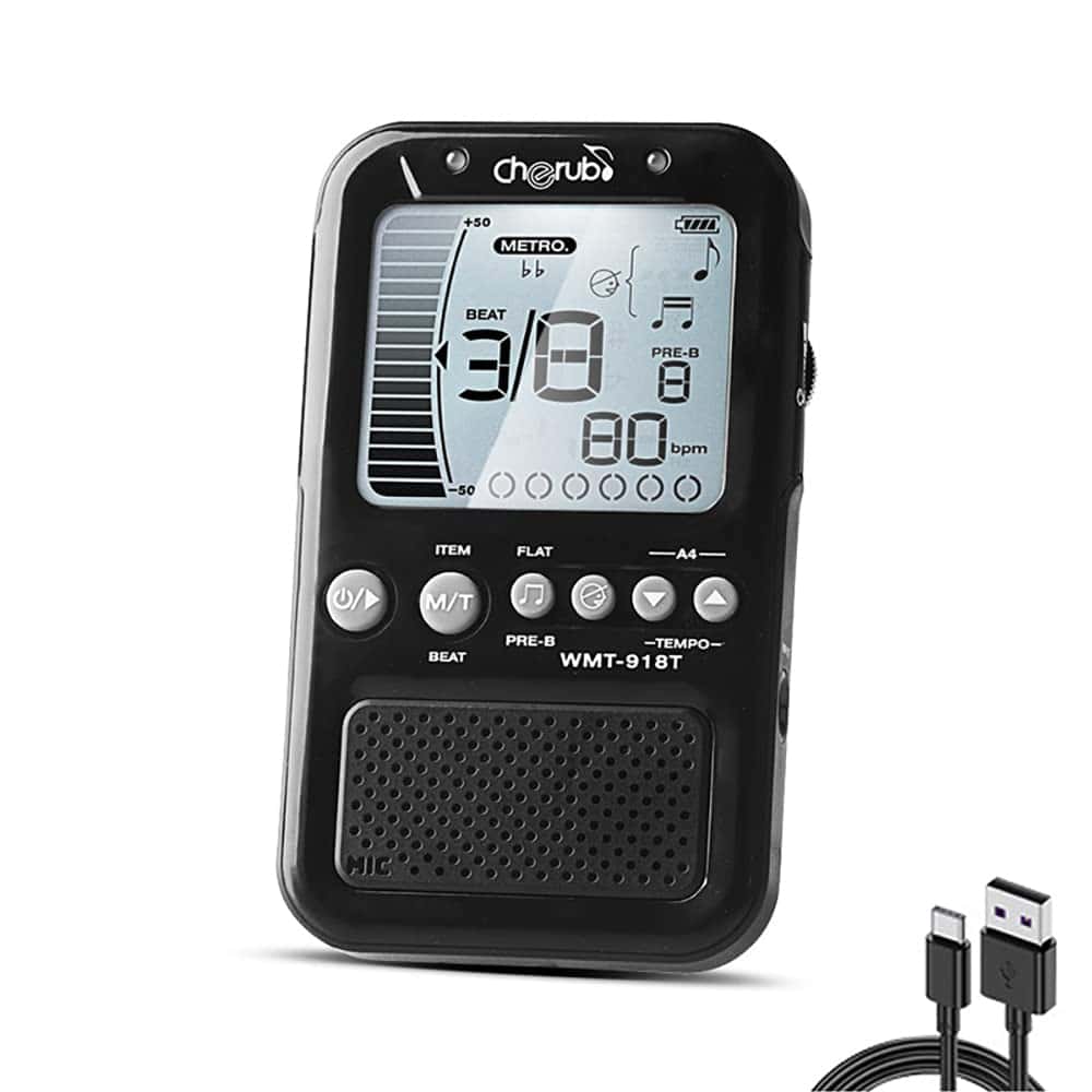 Metronomo Digital Universal con Cable USB Volumen Ajustable