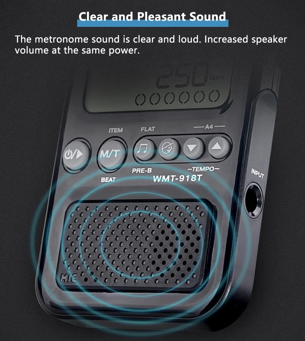 Metronomo Digital Universal con Cable USB Volumen Ajustable - Imagen 6