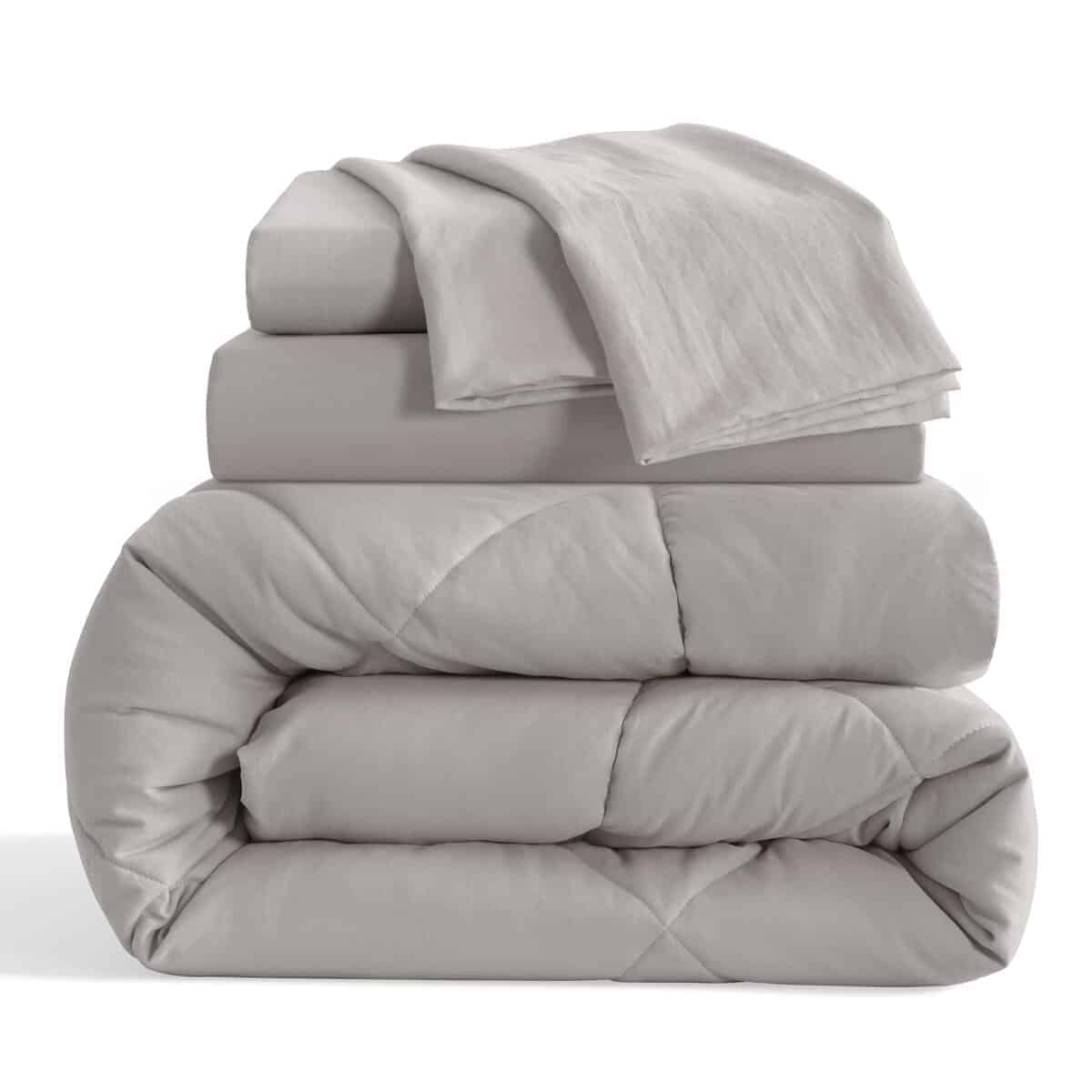 Juego de edredón NTBAY Twin con sábanas, 5 piezas Juego de - Imagen 8