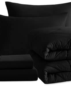 Juego de edredón Twin NTBAY con sábanas, 5 piezas Juego de