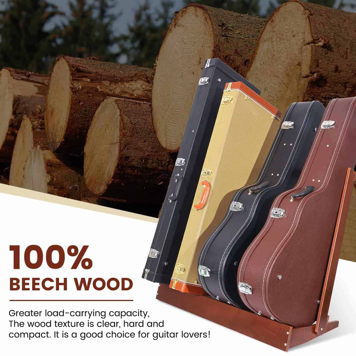 Rack para estuche de guitarra Verovita, soporte plegable de - Imagen 4